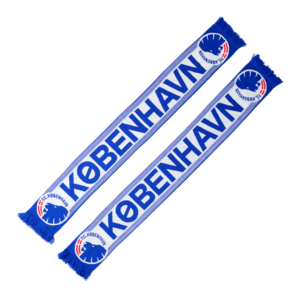 Halstørklæde København Hvid/Blå