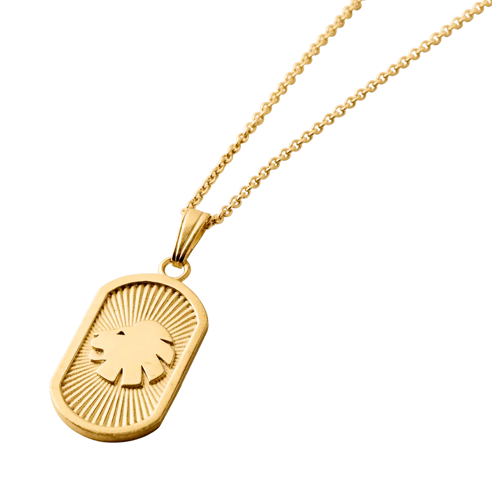 Løve Dogtag Forgyldt