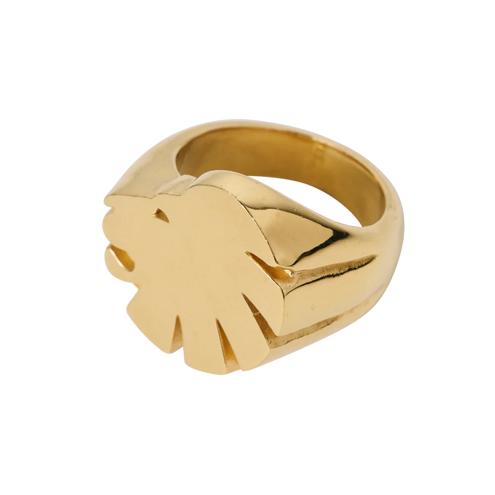 Løve Ring Forgyldt - Image 3