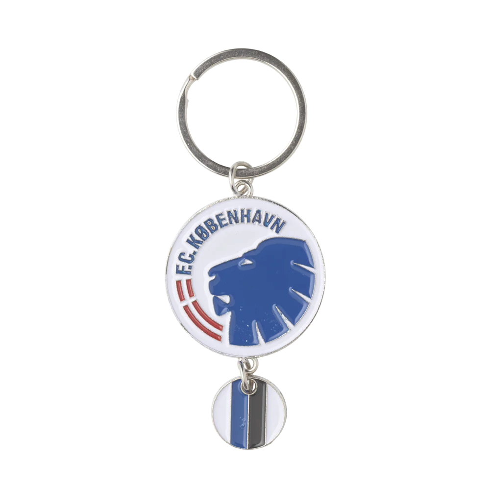 Nøglering med logo og charm