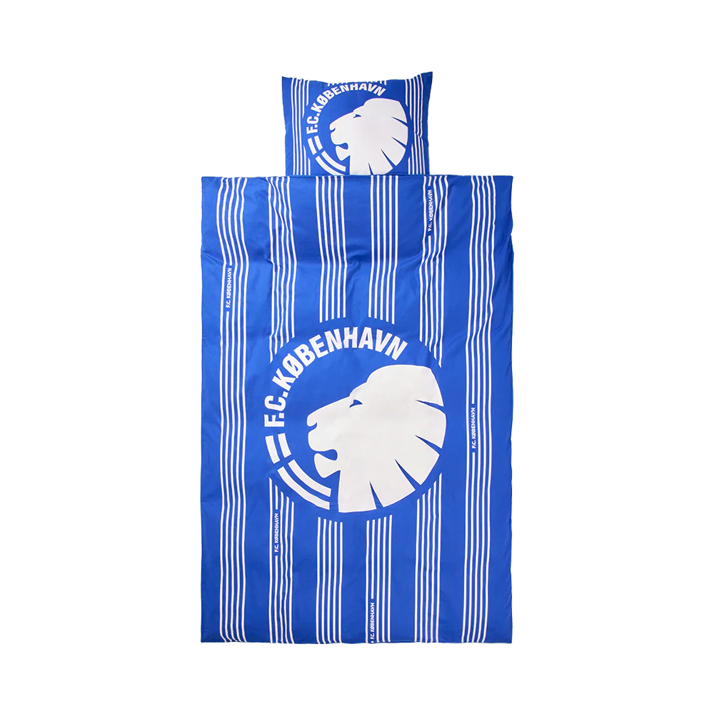 Sengetøj FCK Striber Blå/hvid