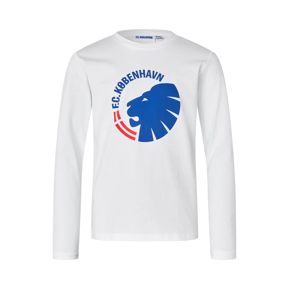 Langærmet T-shirt Classics Logo Barn Hvid
